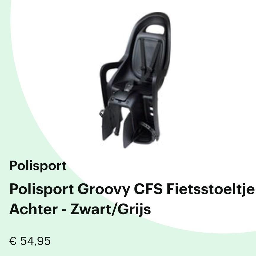 Polisport fietsstoel achter, Ophalen