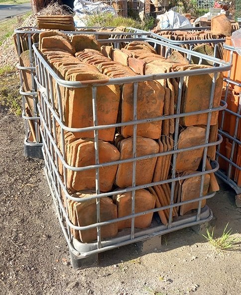 Boomse dakpannen te koop, Pierre ou Argile, Enlèvement, Utilisé, Rouge