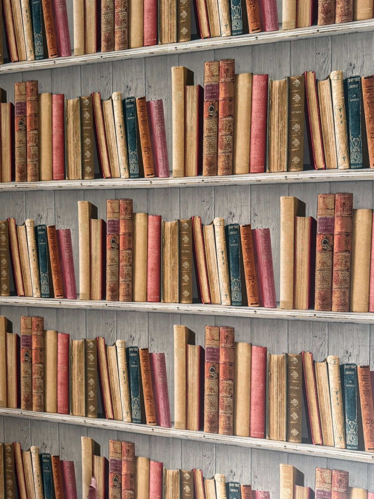 Rouleau de papier peint trompe l’œil bibliothèque, Maison & Meubles, Enlèvement, Papier peint, 5 à 10 m²