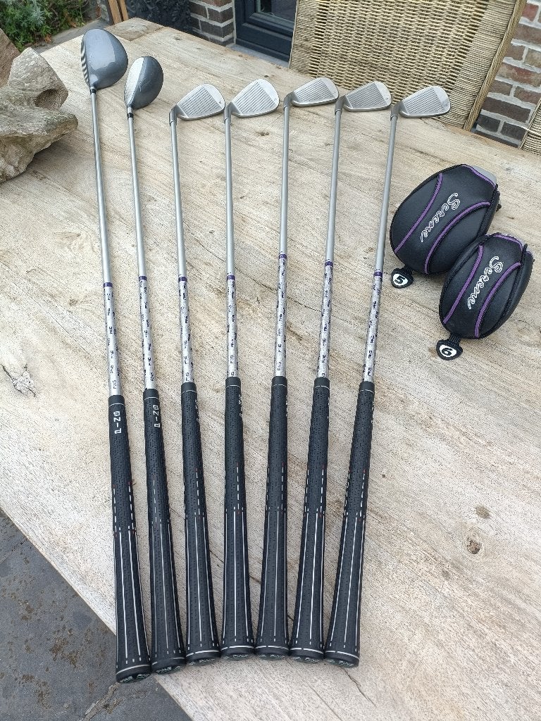 PING Serene Dames golfset Yellow Dot! + Cartbag PING, Sport en Fitness, Ophalen, Gebruikt, Club, Ping