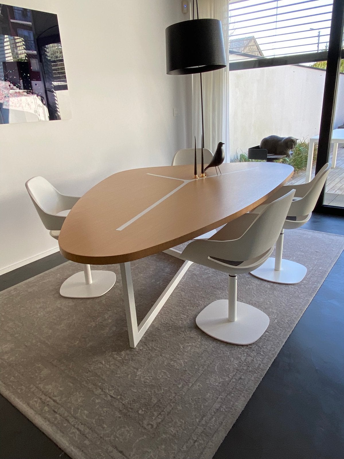 Table B&B Italia Seven, Maison & Meubles, Ameublement | Revêtements de sol, Enlèvement, Comme neuf, Blanc