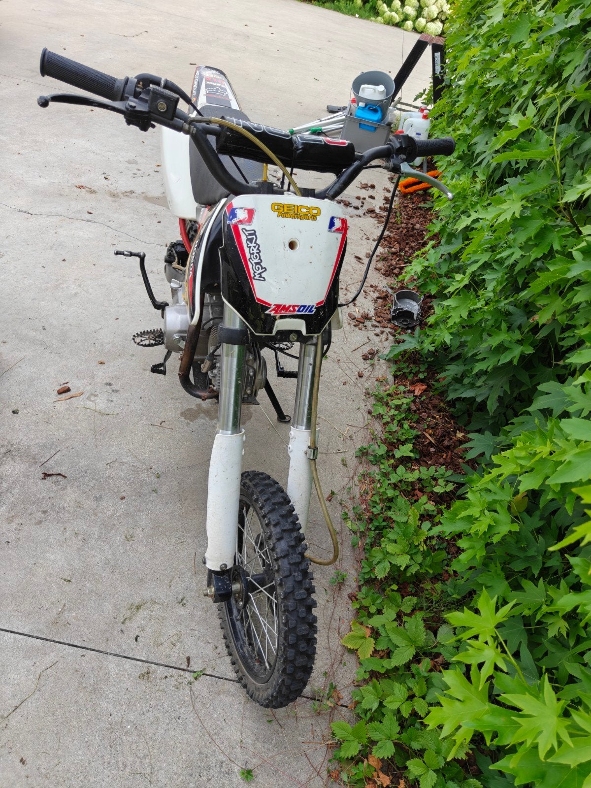 Pitbike 125cc (vastgelopen), Fietsen en Brommers, Brommers | Crossbrommers, Ophalen
