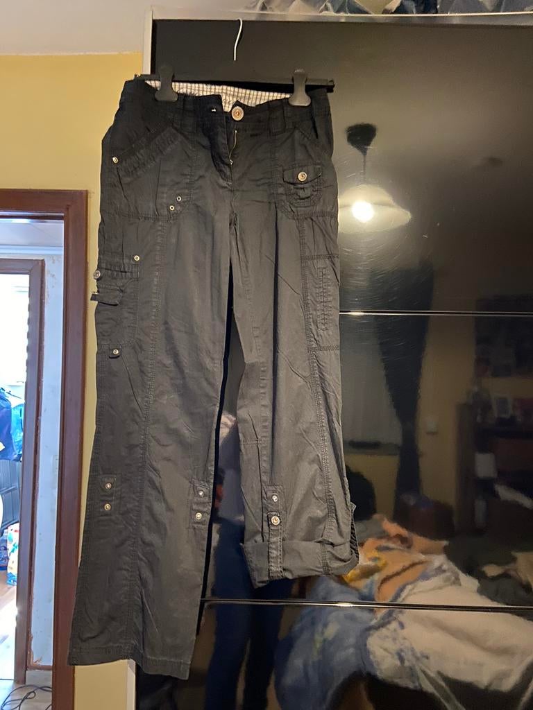 Tom Tailor cargo broek, Zwart, Zo goed als nieuw, W28 - W29 (confectie 36), Tom Tailor
