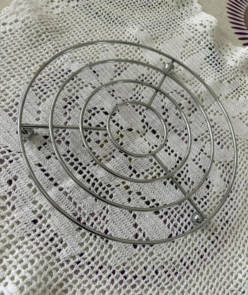 Dessous de plat en inox – 20 cm de diamètre, Enlèvement ou Envoi, Comme neuf