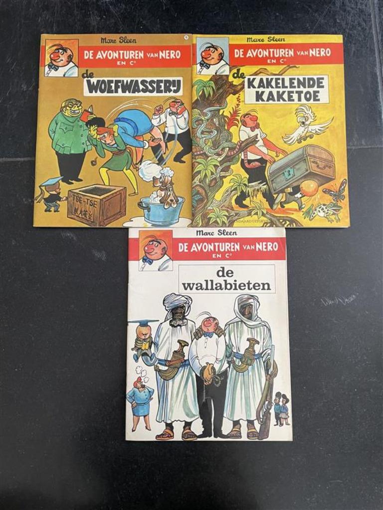 3 Strips Nero, Boeken, Meerdere stripboeken, Ophalen of Verzenden, Gelezen, Marc Sleen