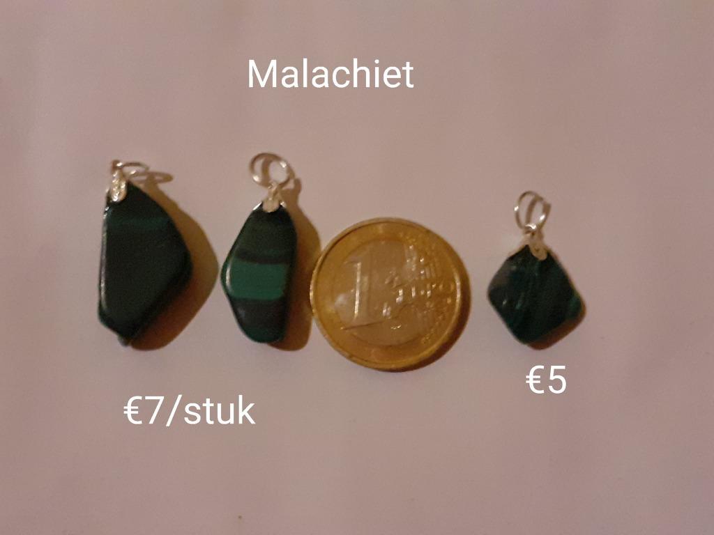 hanger malachiet, Handtassen en Accessoires, Edelstenen, Ophalen of Verzenden, Nieuw