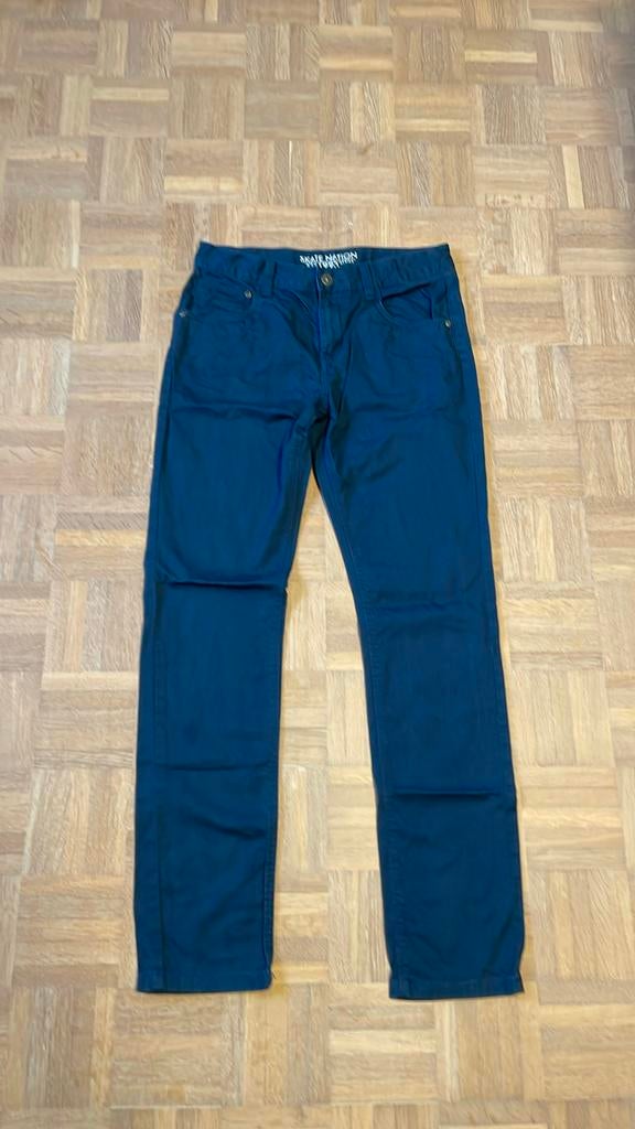 Skate nation zomer blauwe broek maat 164, Broek, Ophalen of Verzenden, Zo goed als nieuw, HERE & THERE