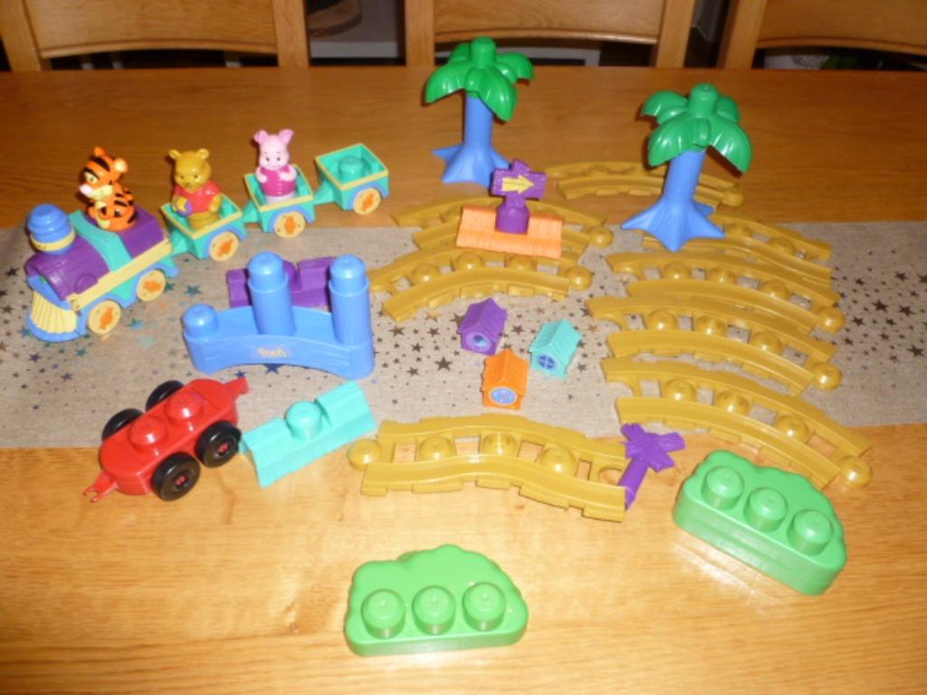 trein bouwblokken van winnie the pooh, Ophalen of Verzenden