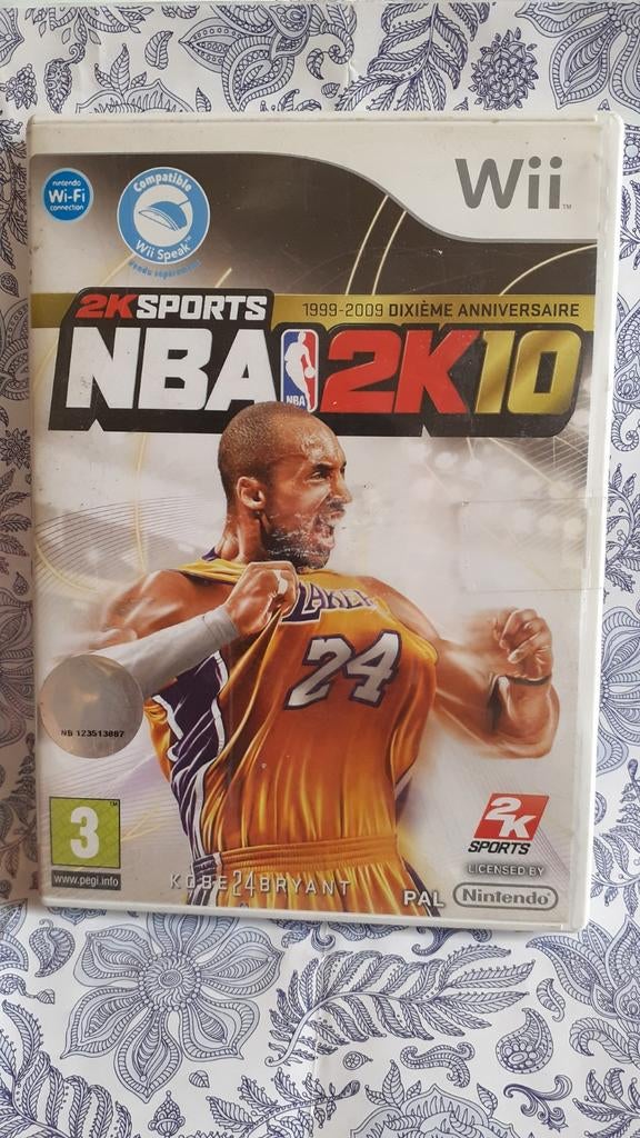 jeu nintendo wii NBA 2K10, Enlèvement ou Envoi, Utilisé, Sport