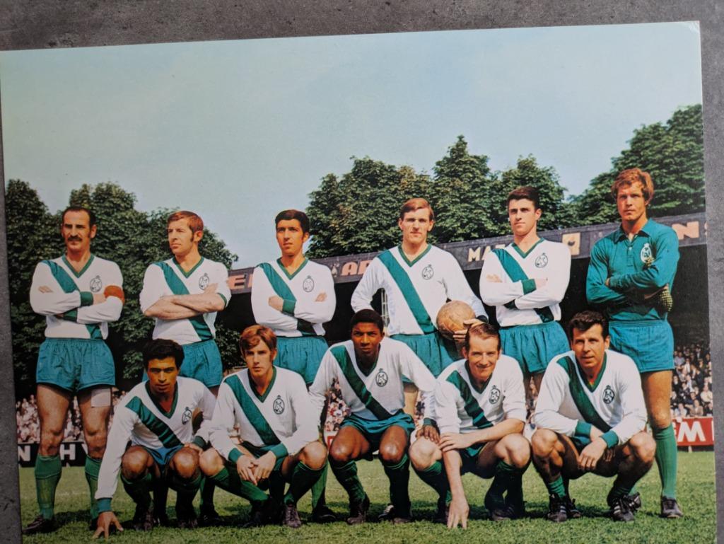 VOETBAL TEAM CROSSING SCHAERBEEK 1970 POSTKAART XXL 24X18CM, Verzenden, Zo goed als nieuw
