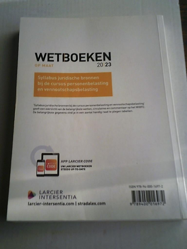 Wetboeken op maat, Boeken, Ophalen of Verzenden, Gelezen, Diverse auteurs