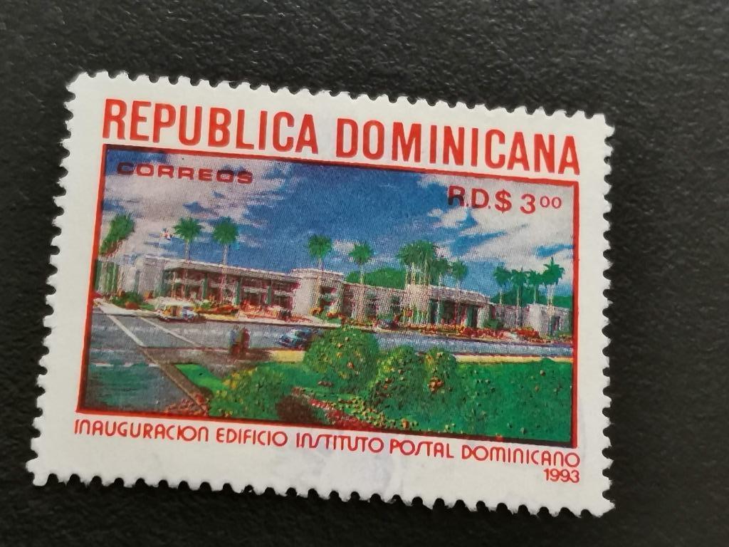 Dominicaanse Republiek 1993 - inhuldiging postgebouw, Ophalen of Verzenden, Gestempeld, Midden-Amerika