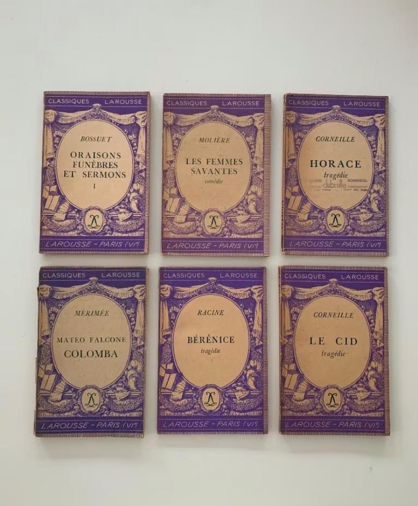 6 x Classiques Larousse, Enlèvement ou Envoi, Utilisé