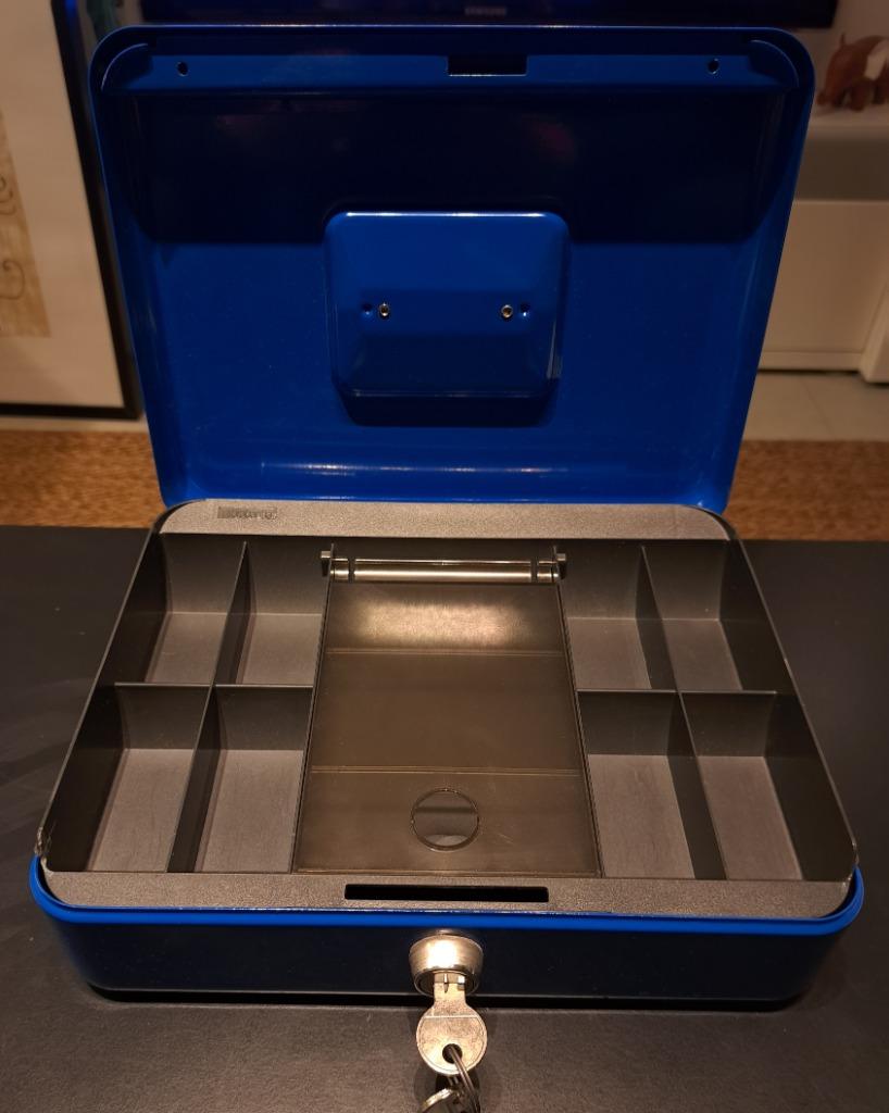 Tirelire bleue Brabantia, Enlèvement, Utilisé, Métal ou Fer blanc, Autres thèmes