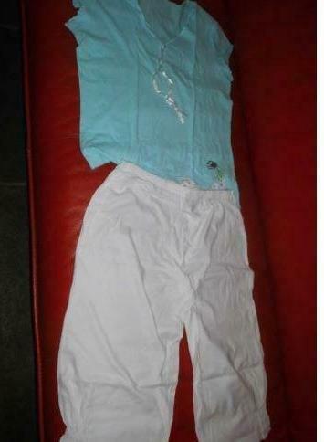 [4277]pyjama met kniebroek maat 36, Ophalen of Verzenden, Nachtkleding