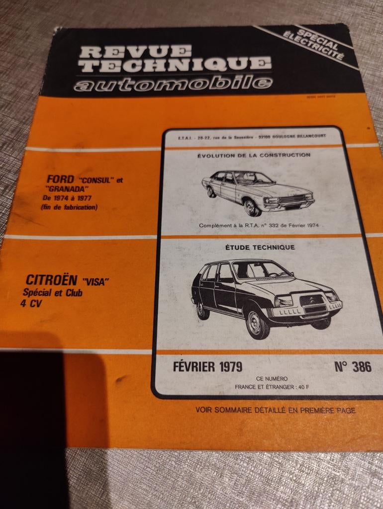 RTA Citroen visa / ford consul granada, Ophalen of Verzenden