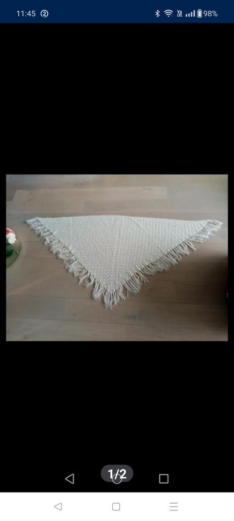 Grand foulard en crochet fait main, Enlèvement ou Envoi