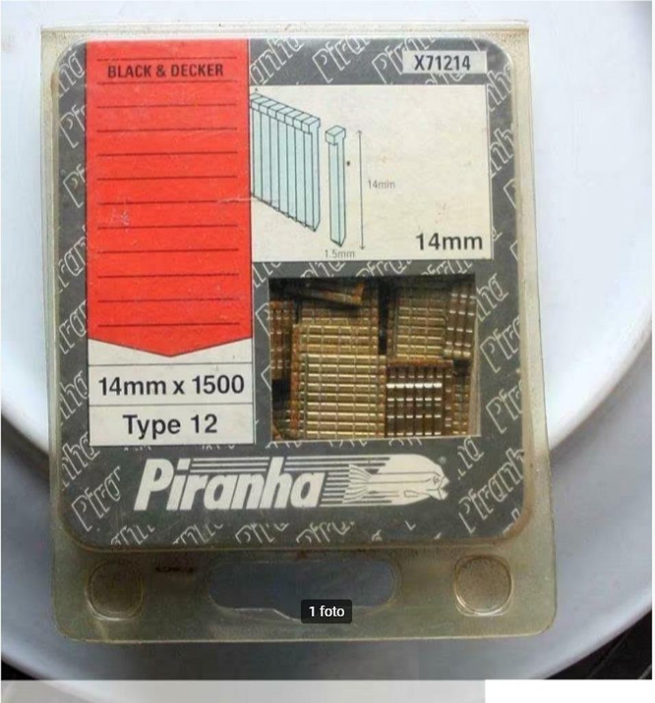 Agrafes pour Black & Decker, Piranha type 12, Bricolage & Construction, Outillage | Outillage à main, Neuf, Enlèvement ou Envoi