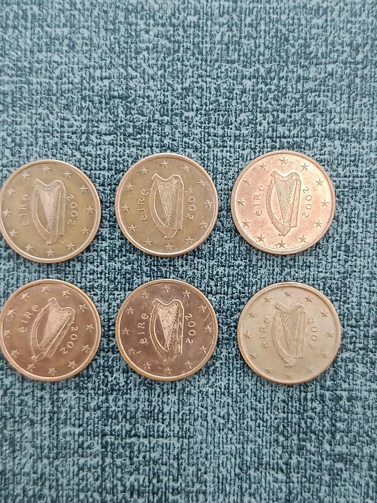 Munten Ierland. 5 cent van 2003 ( 5x ) + 2004 + 2007., Timbres & Monnaies, Monnaies | Europe | Monnaies euro, Enlèvement ou Envoi