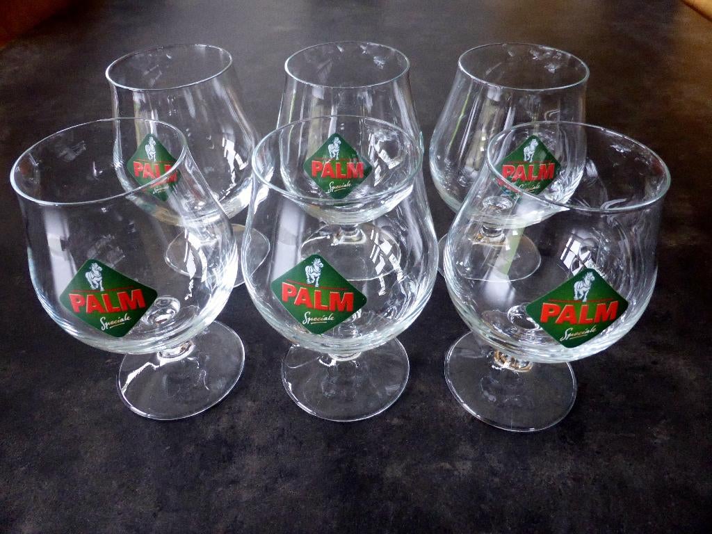 Palm glazen (6 stuks), Ophalen, Gebruikt, Bierglas