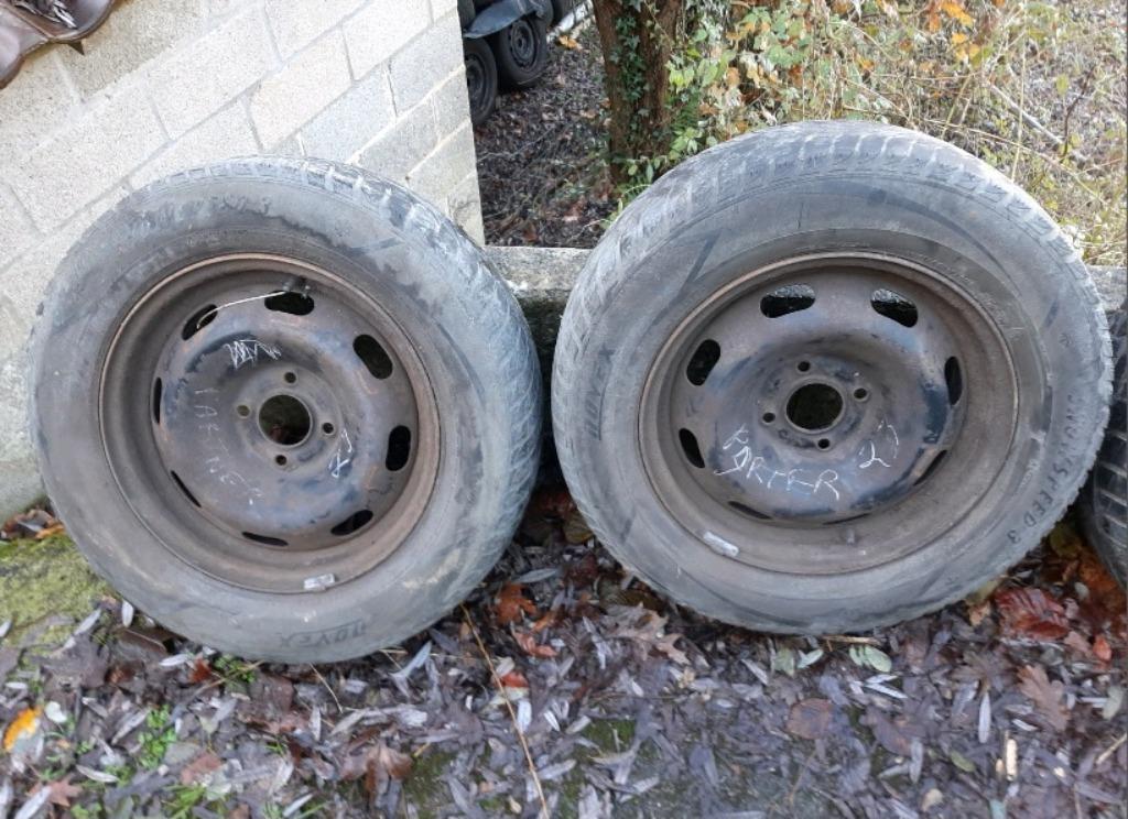 2 jantes acier 15 pouces Peugeot/Citroën (4x108), Enlèvement, Citroën