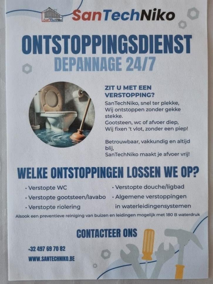 Opstoppingsdienst/ Depannage 24/7, Ophalen of Verzenden, Zo goed als nieuw