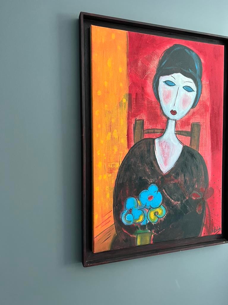 Jolie peinture sur toile, Antiquités & Art