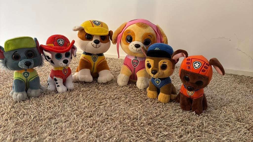 Paw patrol knuffel set, Ophalen of Verzenden, Zo goed als nieuw