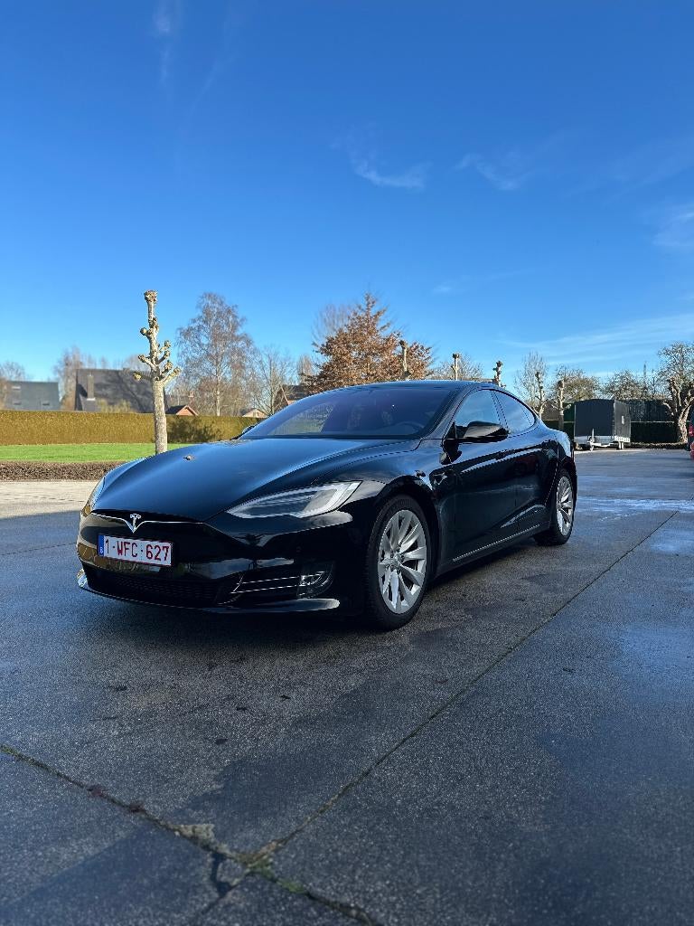 Tesla model S 100D, Auto's, Tesla, Automaat, Zwart, Parkeersensor, Model S