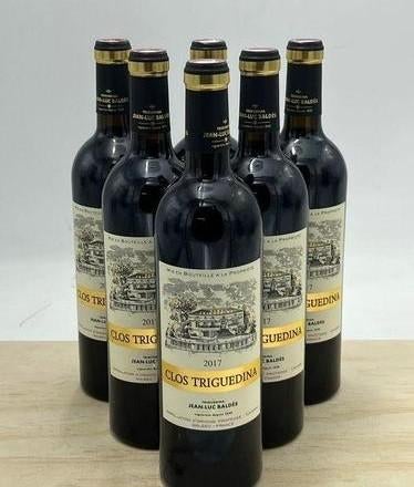 Cahors Clos Triguedina 2017 (lot de 6 bouteilles), Neuf, Enlèvement ou Envoi, Pleine, Vin rouge