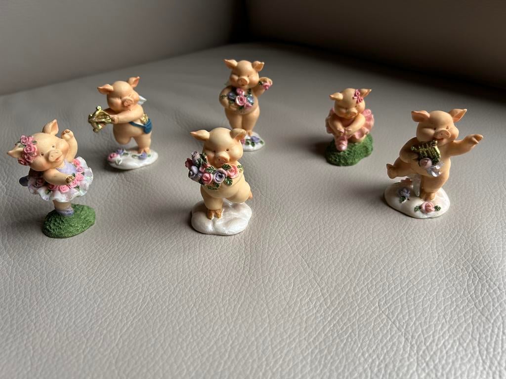 6 Cupido varkentjes, Ophalen of Verzenden, Zo goed als nieuw