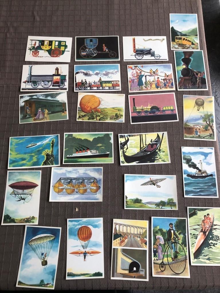 24 chromo S.C. Familia serie 17 en 18 - Herba encyclopedie, Verzamelen, Ophalen of Verzenden