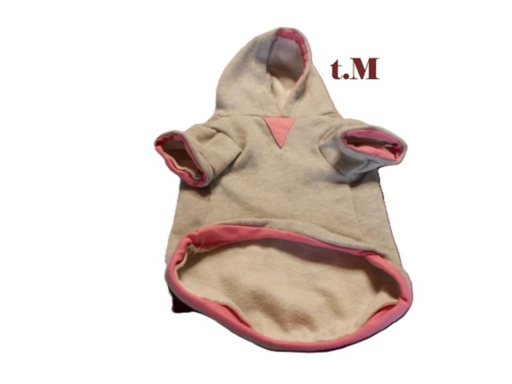 (23) -pull gris et rose pour petit chien t.M -, Dieren en Toebehoren, Hondenkleding, Ophalen of Verzenden, Zo goed als nieuw, Hondentrui