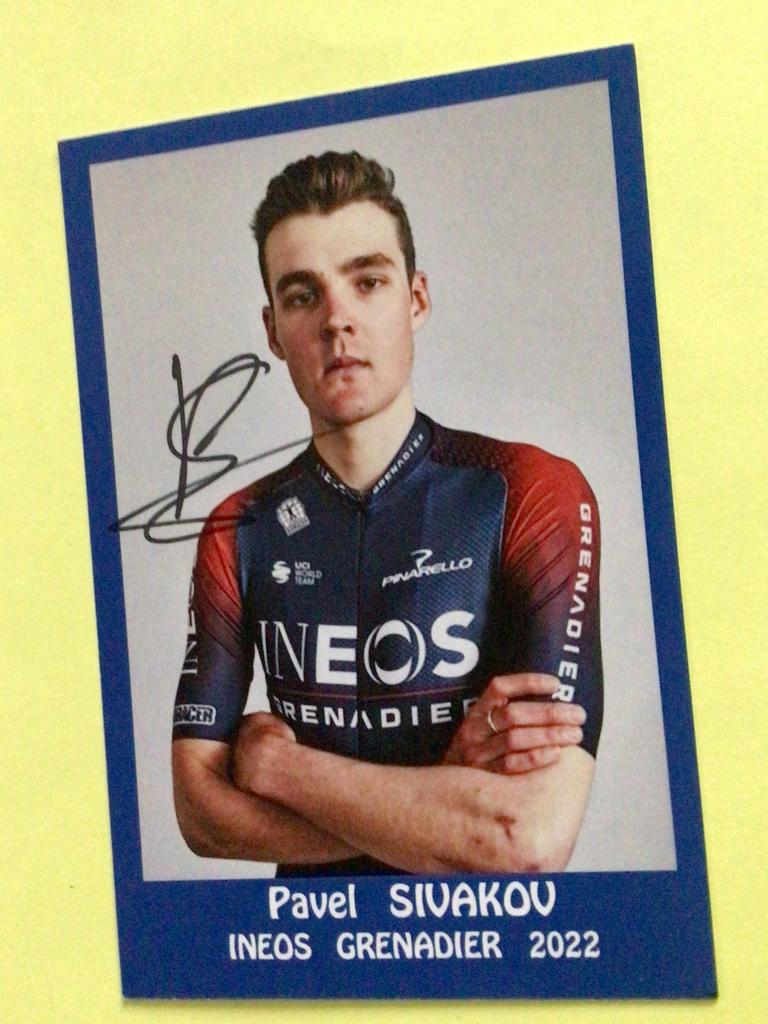 Wielerkaart 2022  team  ineos pavel sivakov signe, Envoi, Comme neuf