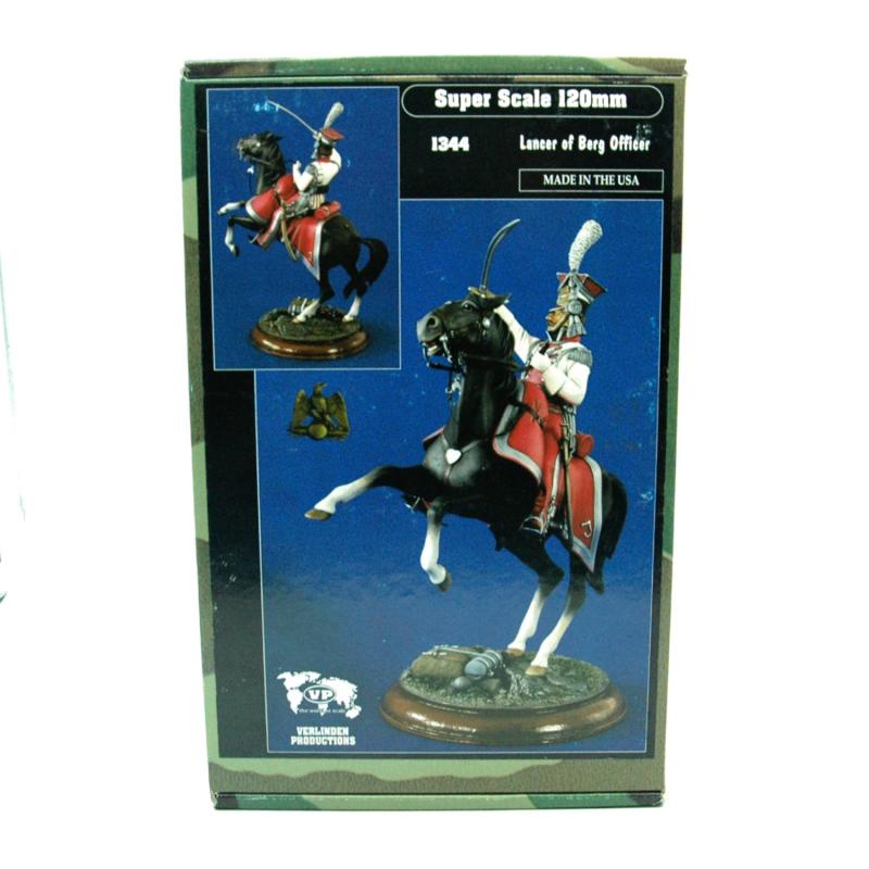 Verlinden - Officier van de Berg Lancers - 120 mm (1344), Ophalen of Verzenden, Nieuw, Groter dan 1:35, Figuur of Figuren