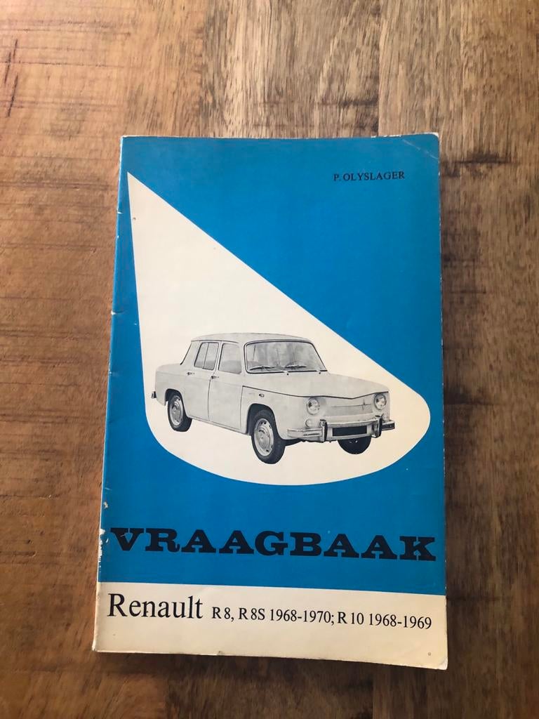 Vraagbaak Renault 8, Rs8, R10 1968-69-70, Enlèvement ou Envoi
