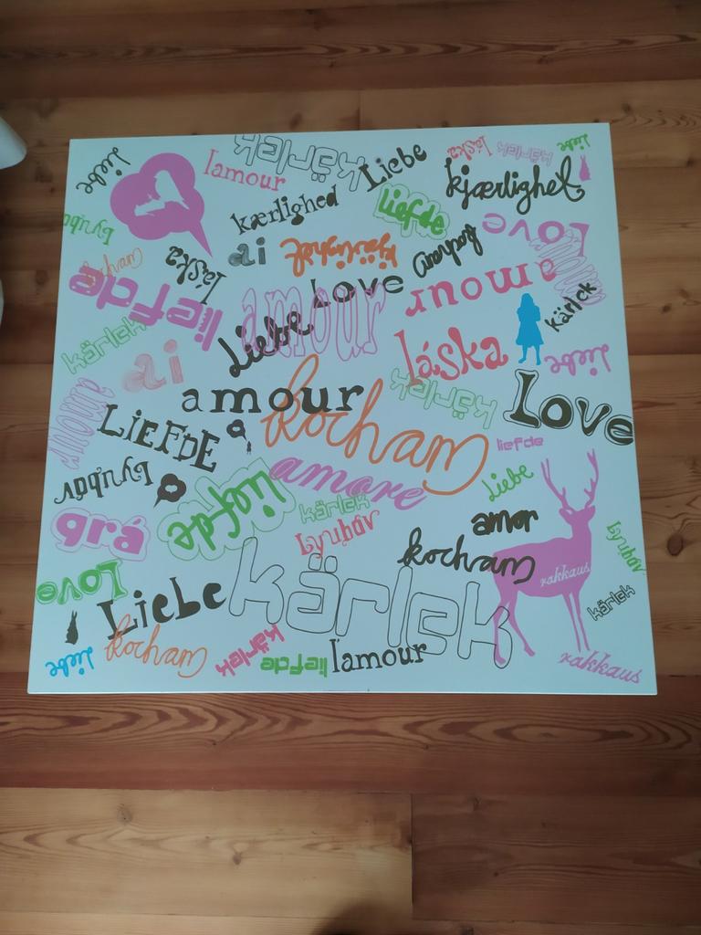 Leuk vierkant IKEA tafeltje voor meisjeskamer in prima staat, Enlèvement, Comme neuf