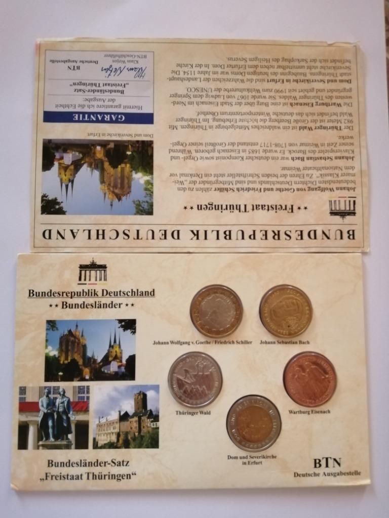 Herdenenkingsmedaille set Thuringen Duitsland, Verzenden, Brons