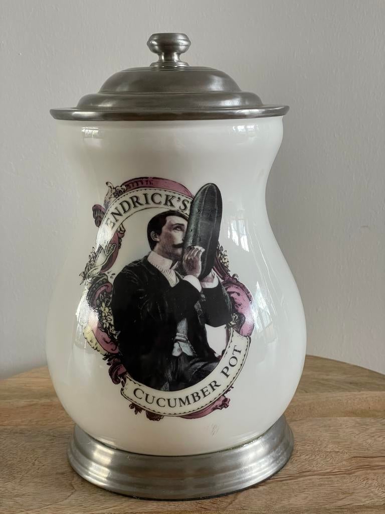 Verzamel-item: keramische pot van Hendrickx’s gin, Ophalen, Zo goed als nieuw