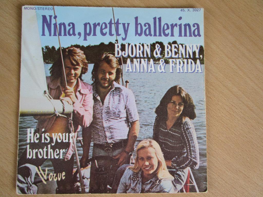 BJORN,BENNY,ANNA & FRIDA : NINA,PRETTY BALLERINA(7"), Ophalen of Verzenden, Zo goed als nieuw, Pop