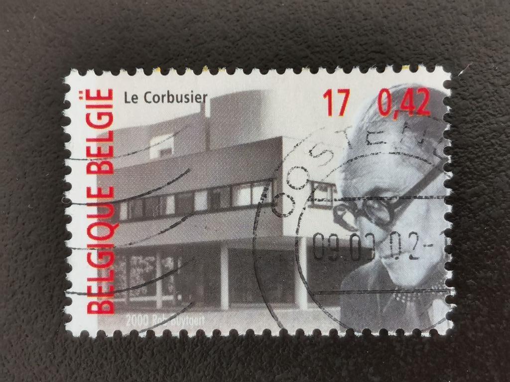 Belgie 2000 - Le Corbusier, Ophalen of Verzenden, Gestempeld