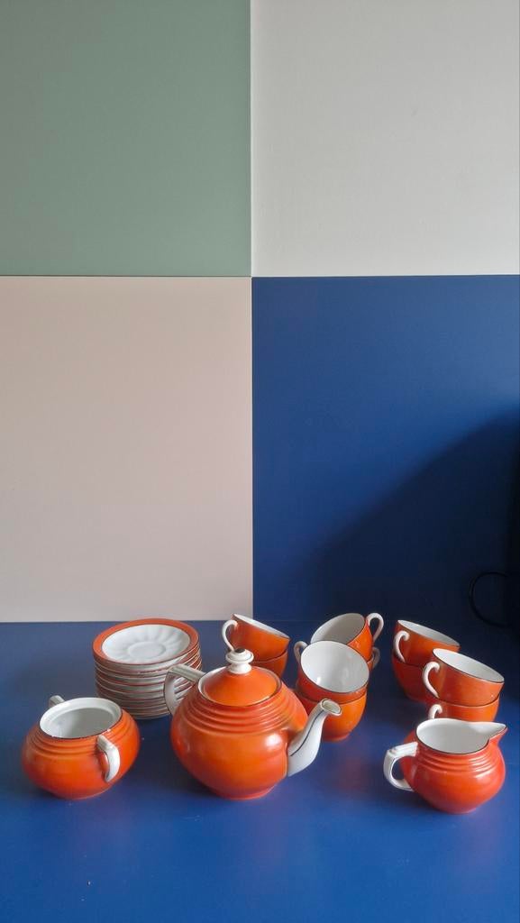 Vintage  servies - oranje, Ophalen
