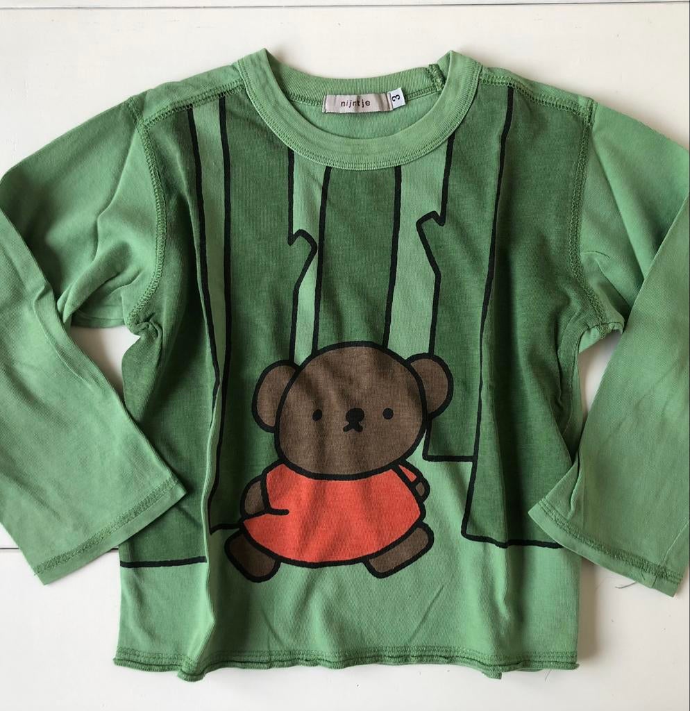 longsleeve Nijntje 3 j 98 groen, Kinderen en Baby's, Kinderkleding | Maat 98, Gebruikt, Jongen of Meisje, Shirt of Longsleeve
