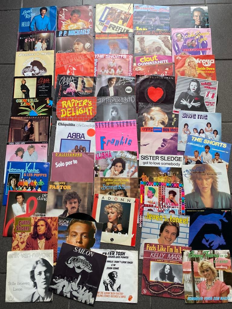 Verschillende kleine vinyl platen, Ophalen, Gebruikt