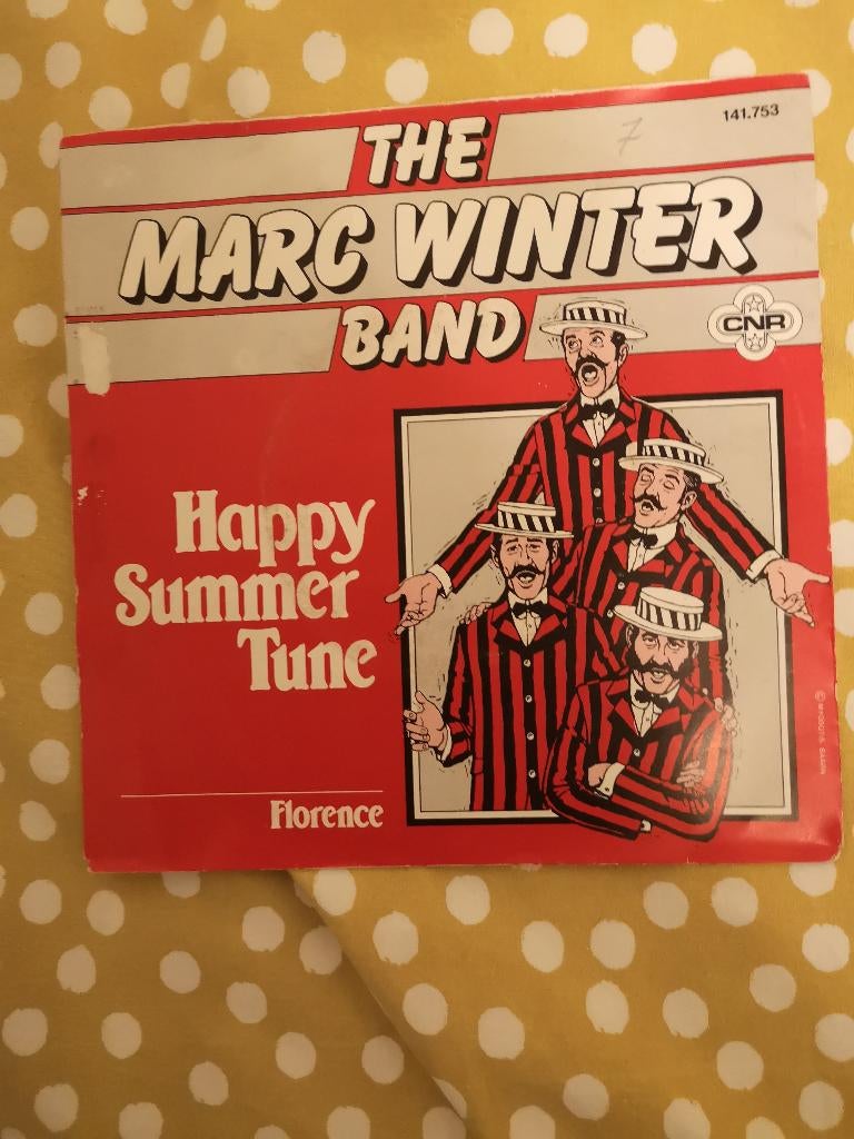 The Marc Winter Band Happy Summer Tune(bpost gratuit ), Enlèvement ou Envoi, Single, Utilisé, Pop