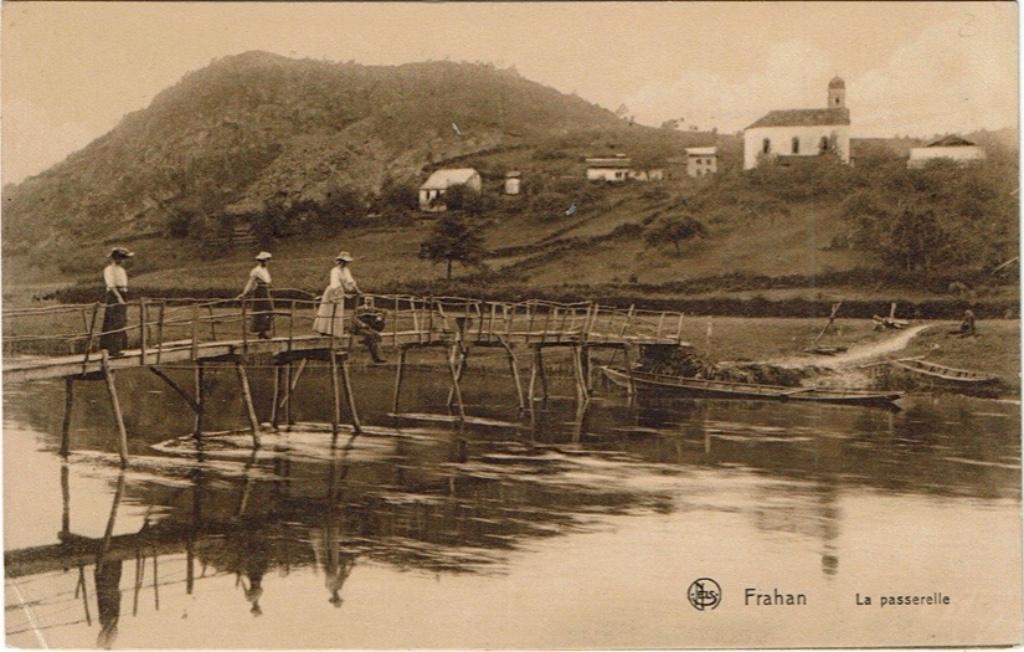 Carte postale ancienne Frahan La Passerelle, Envoi, Non affranchie, Luxembourg