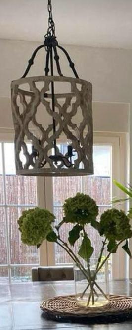 Landelijke Clayre & Eef luster/hanglamp z.g.a.n., Ophalen, Zo goed als nieuw