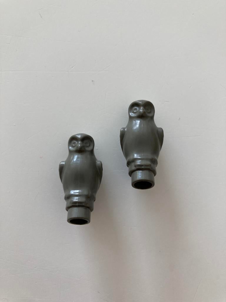 Lego hibou gris foncé (2x), Envoi, Comme neuf, Briques en vrac, Lego