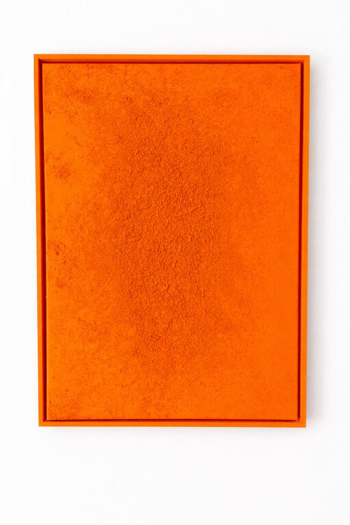 Kunstwerk "Papaya Breeze" 70x50 | oranje | Atelier Abeel, Ophalen