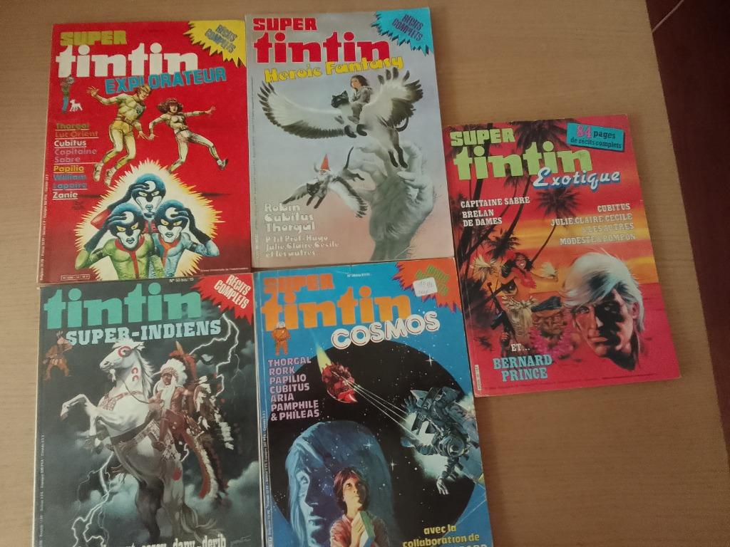 Super TINTIN 14 15 18 23 29 récits complets, Livres, Enlèvement ou Envoi, Utilisé